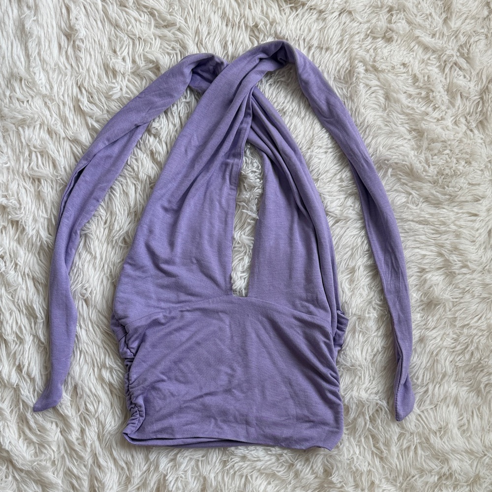 (PacSun) Purple Halter Crop Top